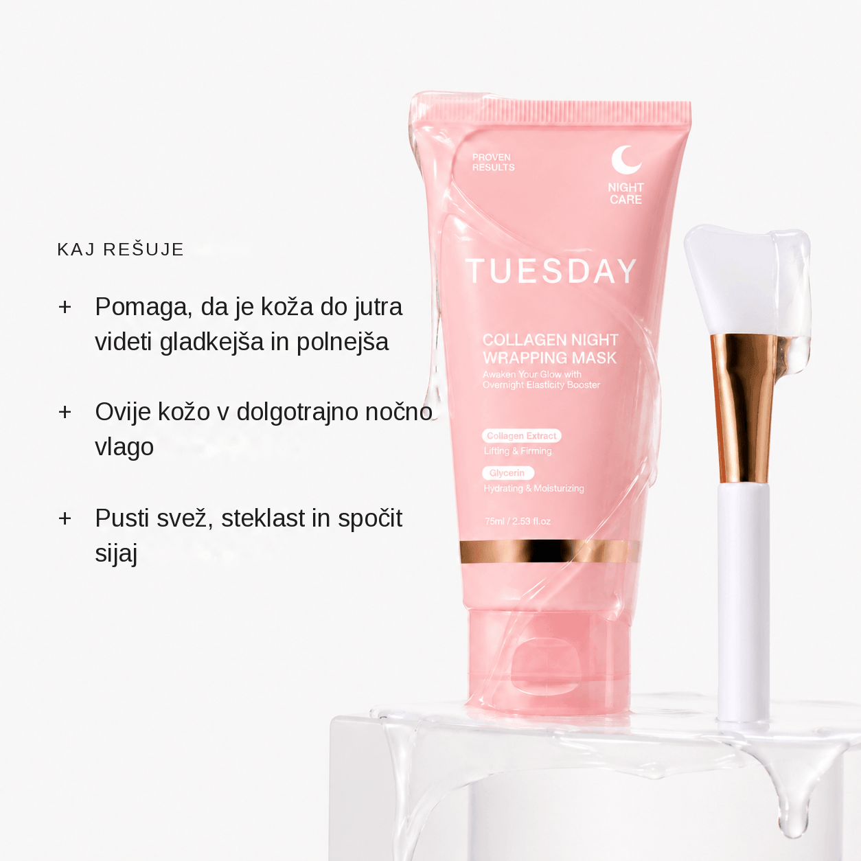 Nočna kolagenska maska GlowPeel™